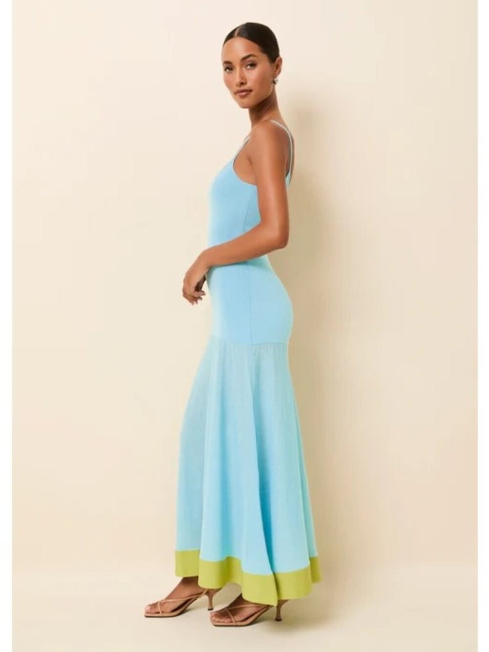 NWT Solid & Striped The Tess Dress Ocean Mist Size Small; small string pull. - Picture 2 of 11